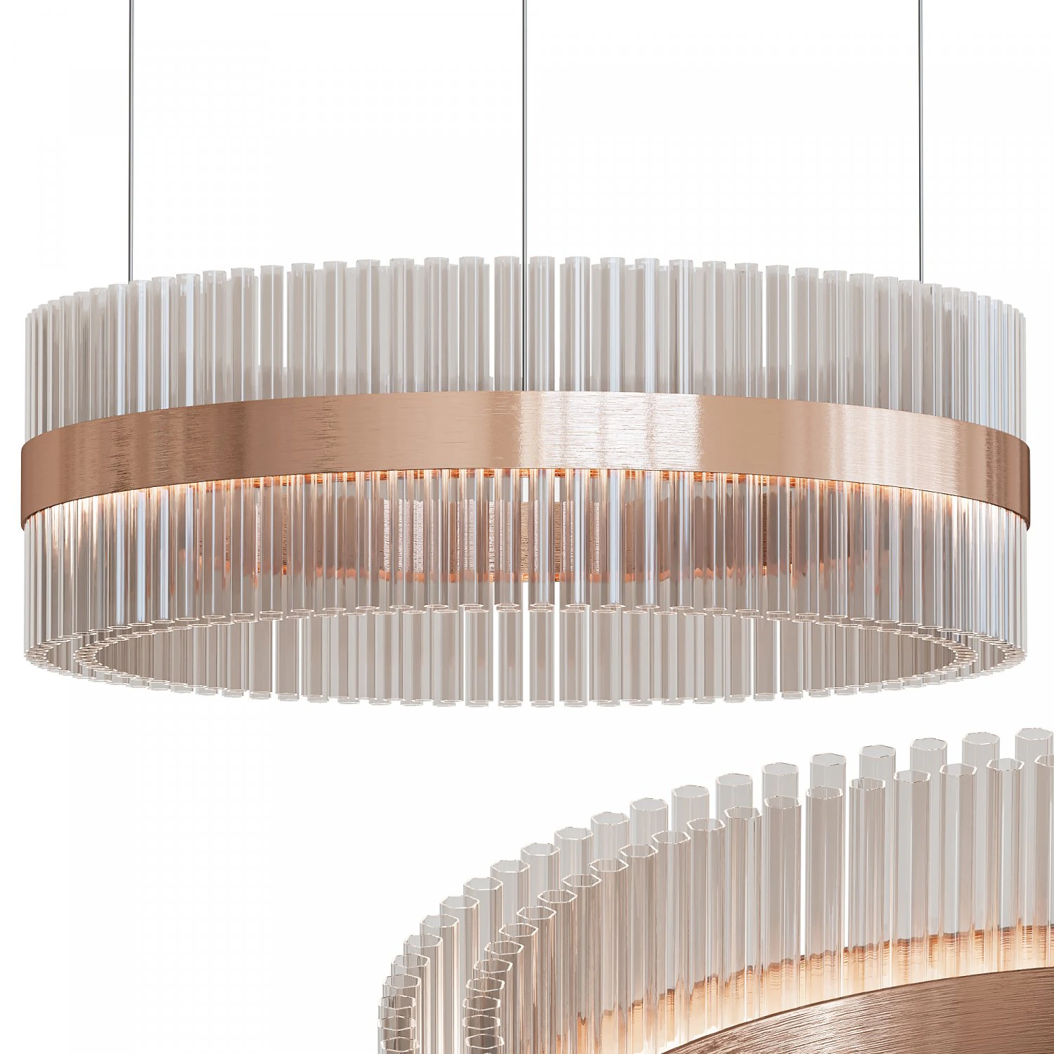 CASTRO Lighting ROLLAND ROUND SUSPENSION 3D Model .c4d .max .obj .3ds .fbx .stl .blend