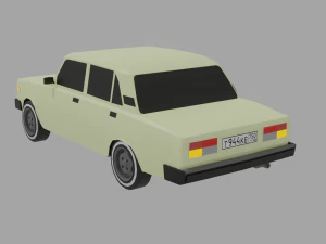 VAZ-2105 LowPoly 3D Model