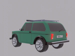 वाज़ निवा-2121 ऑफरोड 3D मॉडल