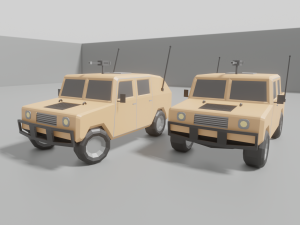 Military Car Pack Modelo 3D