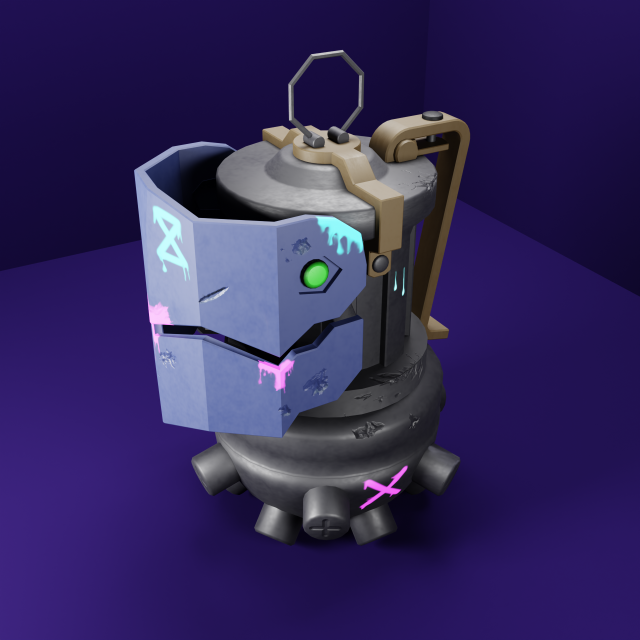 Jinx grenade 3D Model .c4d .max .obj .3ds .fbx .stl .blend 