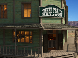Wild West Saloon OBJ FBX DAE Modelo 3D