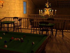 Wild West Saloon OBJ FBX DAE 3D Model