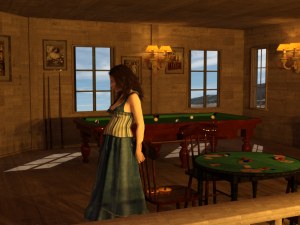 Wild West Saloon OBJ FBX DAE 3D Model