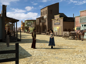 Wild West Main Street OBJ 3D Model