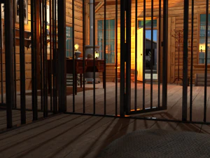 Wild West Main Street OBJ 3D Model