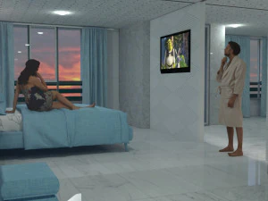 Full Moon Apartment Hotel 3D Model