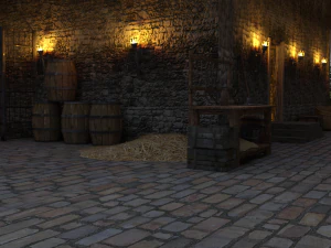 Raven Keep FBX OBJ 3D Model