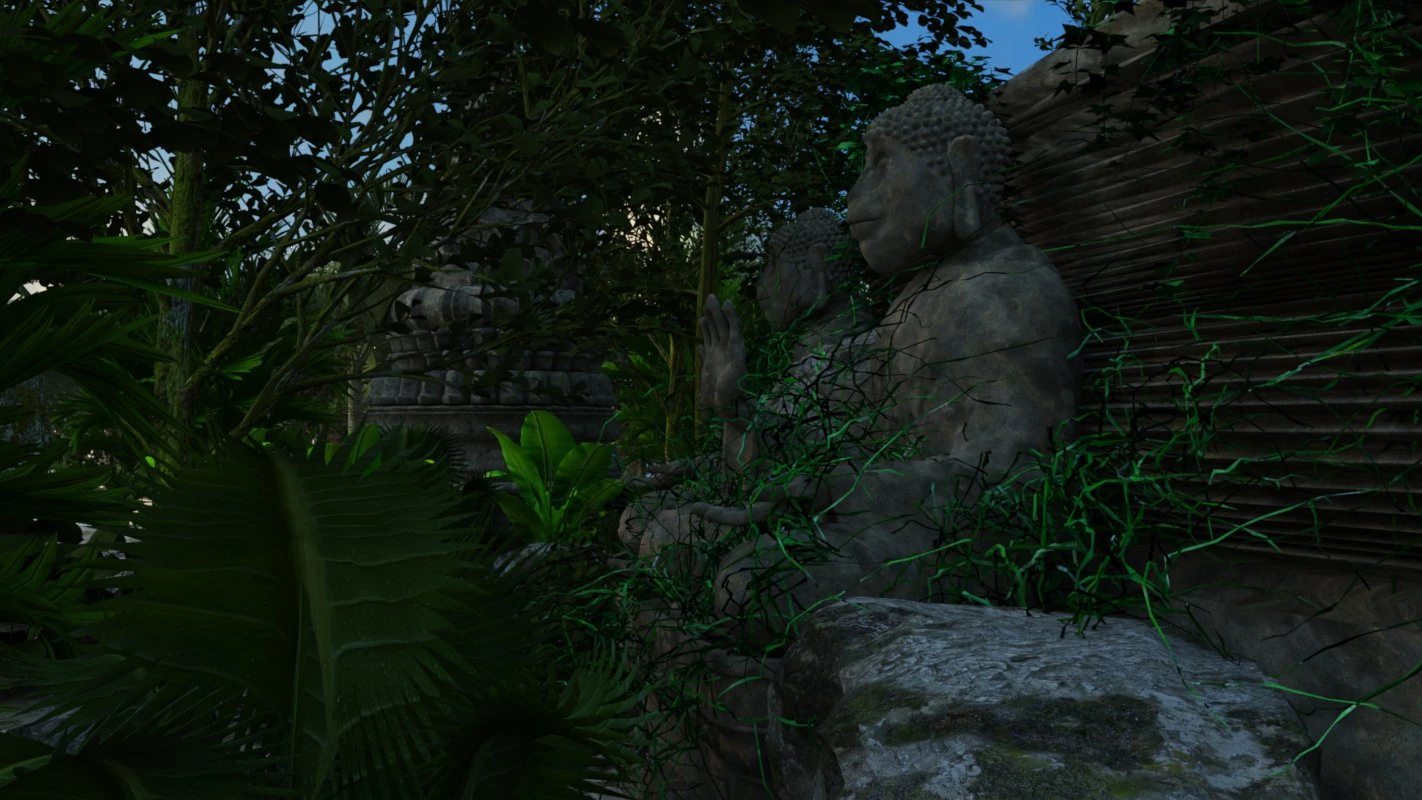 Ancient Jungle Temple 3D Model .c4d .max .obj .3ds .fbx .stl .blend 