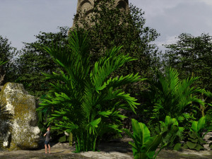 Ancient Jungle Temple Model 3D