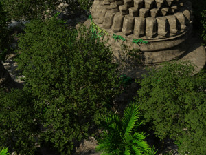 Ancient Jungle Temple Model 3D