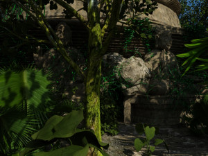 Ancient Jungle Temple Model 3D