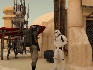 Desert Spaceport OBJ FBX 3D Model