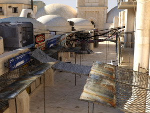 Desert Spaceport OBJ FBX Modelo 3D