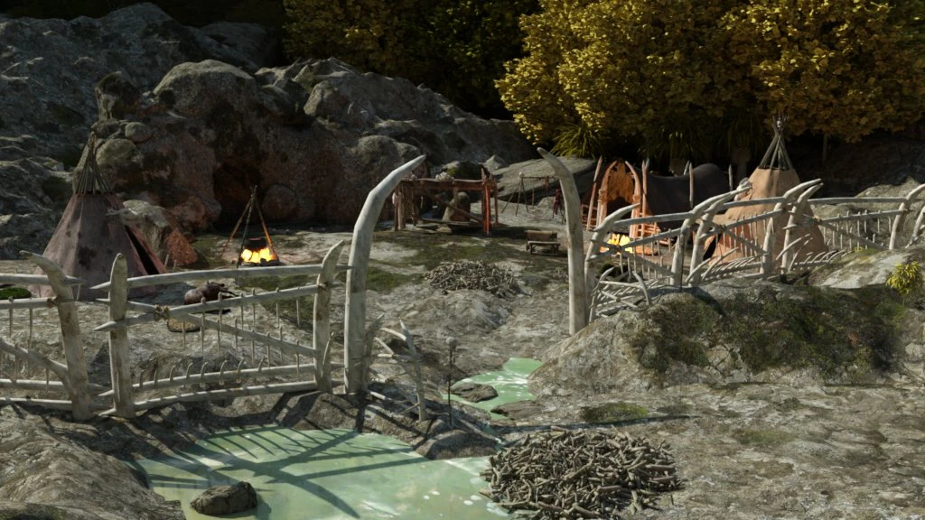 Orc Camp OBJ 3D Model .c4d .max .obj .3ds .fbx .stl .blend