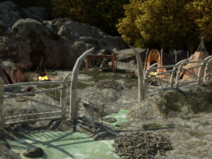 Orc Camp OBJ Modelo 3D