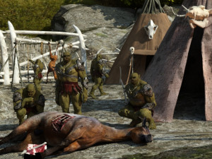 Orc Camp OBJ Modelo 3D