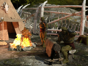 Orc Camp OBJ Modelo 3D