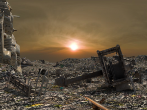 Waste Disposal Landscape OBJ FBX DAE 3D Модель
