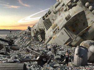 Waste Disposal Landscape OBJ FBX DAE 3D Model
