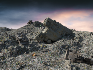 Waste Disposal Landscape OBJ FBX DAE 3D Модель