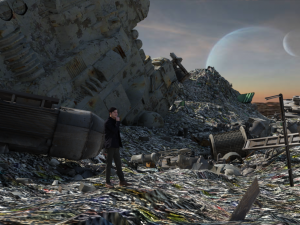 Waste Disposal Landscape OBJ FBX DAE 3D Модель