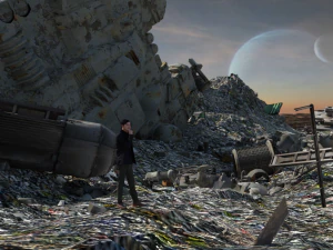 Waste Disposal Landscape OBJ FBX DAE 3D Model