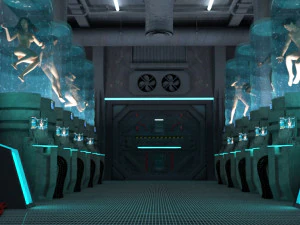 Cryo Stasis Deck OBJ FBX 3D Model