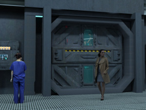 Cryo Stasis Deck OBJ FBX 3D Model