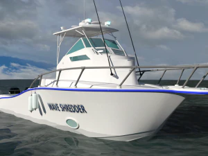 Iate de luxo Modelo 3D