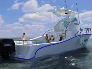 Luxury Yacht 3D Model