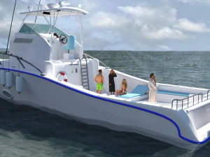 Luxury Yacht 3D Model