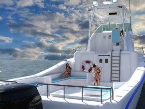Luxury Yacht 3D Model