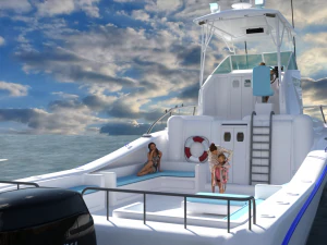 Luxury Yacht 3D Model
