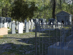 OBJ Pemakaman Darkmont Model 3D