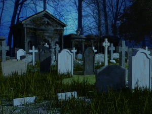 Darkmont Cemetery OBJ 3D Model