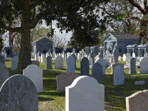 Darkmont Cemetery OBJ Modelo 3D