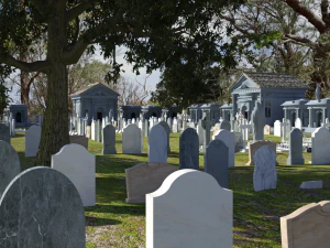 Darkmont Cemetery OBJ 3D Model