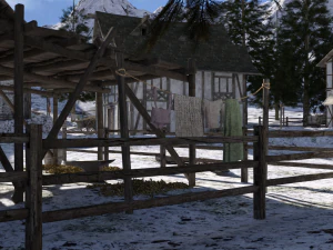 Winter Hamlet for DAZ 3D Model