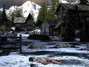 Winter Hamlet for DAZ 3Dモデル