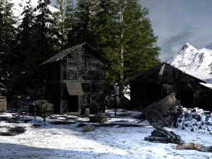 Winter Hamlet for DAZ 3D Model