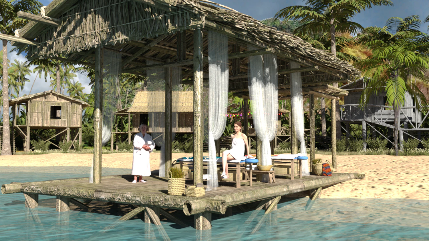 Phi Phi Island Resort for DAZ 3D Model .c4d .max .obj .3ds .fbx .stl .blend 