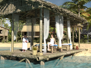 Phi Phi Island Resort for DAZ 3D Model