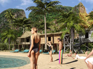 Phi Phi Island Resort for DAZ 3D Model