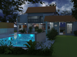 Villa Pool for DAZ 3D 模型