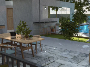 Villa Pool for DAZ 3D Model
