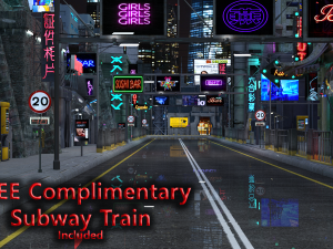 Neon Strip for DAZ Modelo 3D