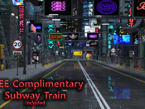 DAZ के लिए नियॉन स्ट्रिप 3D मॉडल