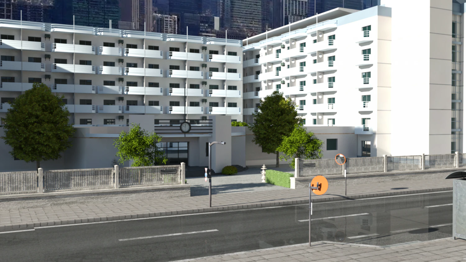 Japanese School for DAZ 3D Model .c4d .max .obj .3ds .fbx .stl .blend 