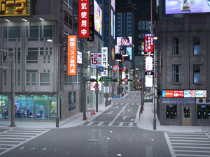 Japanese City Block for DAZ 3D-Modell